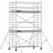 Échafaudage roulant aluminium DOCKER 150 version lisses - Hauteur de travail : 5,90 m - DUARIB - 7230040 Échafaudage roulant aluminium DOCKER 150 version lisses - Hauteur de travail : 5,90 m - DUARIB - 7230040