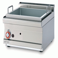 Braisière à gaz fixe multifonctionnelle 20 litres. Cuve cm 50,5x41x10h. Dimensions 60x60x28h cm. Modèle BRT-66G - 2268
