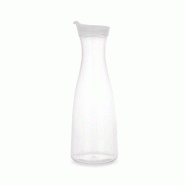 Carafe avec couvercle réutilisable polycarbonate transp 1L Ø6,5x27cm