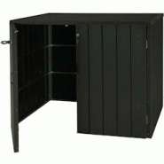 Décoshop26 - Abri de poubelles extérieur conteneurs à ordures jusqu'à 4 bacs 117x142x102 cm aspect métal bois, extensible 04_0005610 - 3000620132690 Décoshop26 - Abri de poubelles extérieur conteneurs à ordures jusqu'à 4 bacs 117x142x102 cm aspect métal bois, extensible 04_0005610 - 3000620132690