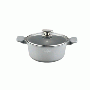 Faitout 30cm avec couvercle 7,2L Tous feux dont induction Gris SH-BC30S usage non-intensif Swiss Haus - gris 5407011644868 Faitout 30cm avec couvercle 7,2L Tous feux dont induction Gris SH-BC30S usage non-intensif Swiss Haus - gris 5407011644868