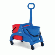 FRED Chariot en polypropylène 2x15 lt avec timon latéral - sans presse