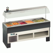 KBS Gastrotechnik KBS Bar à salade petit-déjeuner buffet à desserts 2054x750x1528 mm mobile GN 1/1 230 Volt - 4059395102222