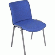 LE LOT DE 5 CHAISES EMPILABLES BEST TISSU ACRYLIQUE BLEU LE LOT DE 5 CHAISES EMPILABLES BEST TISSU ACRYLIQUE BLEU
