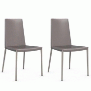 LOT DE 2 CHAISES ITALIENNE BOHEME GRÈGE