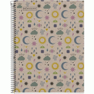 MIQUELRIUS Cahier Ecomystic A4, 240p./120 feuilles recyclées 80 g/m², reliure intégrale, couverture carton recyclé, quadrillé 5x5 - 8422593061299