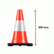 Petit cône de chantier 30 cm rétro classe 2