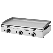 Plancha à gaz 3 feux - longueur 82cm Plancha à gaz 3 feux - longueur 82cm