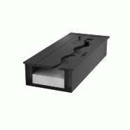 SOLOLED Brûleur insert au bioéthanol 50 cm en inox noir à encastrer de 1 litre - noir 803173013279