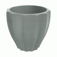 WellHome - Pot de fleurs en polyéthylène rotomoulé 91L Ø80x72cm en coloris Gris - Rona Round - gris plastique WH17382