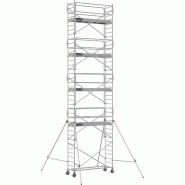 Échafaudage roulant aluminium DOCKER 85 version garde-corps EXMDS - Hauteur de travail : 10,90 m - DUARIB - 7125092 Échafaudage roulant aluminium DOCKER 85 version garde-corps EXMDS - Hauteur de travail : 10,90 m - DUARIB - 7125092