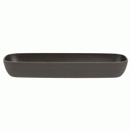 ADRIER - CC-0242-BLK - (Pack de 3 unités) - Bol rectangulaire 4,1L GN 2/4 x 7,5 cm prof. - Noir - noir plastique CC-0242-BLK
