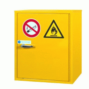 Armoire pour inflammable NF X 08-003 - double paroi - petit modèle 1 porte - 500x520x650 mm