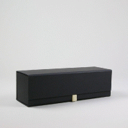 Boîte pour bouteille bottlebox 33x10x10cm noir et blanc par 25