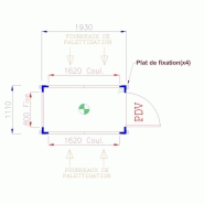 Bungalow de chantier mgn 19 / monobloc / guérite / 1.93 x 1.11 x 2.59 m_1