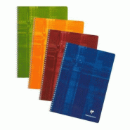 Clairefontaine Lot de 10 Cahier Metric A4, 100p./50 feuilles 90 g/m² reliure intégrale, quadrillé 5x5 + marge - 3329680814224