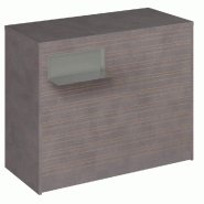 Comptoir Vertigo H T04 nat. Spl.Gauche L120cm 2tabl.Couliss.4tab.Amovib.-béton