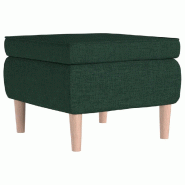 Décoshop26 - Tabouret assise repose-pieds avec pieds en bois et tissu vert foncé DEC026324 - Bois massif 3000255754885 Décoshop26 - Tabouret assise repose-pieds avec pieds en bois et tissu vert foncé DEC026324 - Bois massif 3000255754885