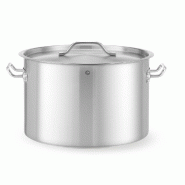 ITALCONCEPT Braisière avec couvercle, HENDI, Budget Line, 32L, Ø400x(H)260mm - 8711369832851