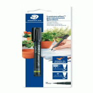Staedtler Lumocolor Garden, Feutre indélébile noir spécial jardin et extérieur, Résistant aux UV et à l'eau, Pointe moyenne de 1 mm, Sous étui