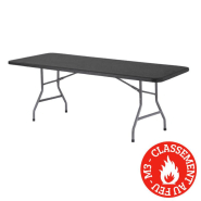 183 cm - table grise polypro pliante grey edition®
