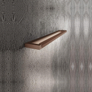 Applique murale LED Slim 12 W, CCT 2700 K-4000K, L. 39,2 cm, Orientable, 960 lm, IP20 - Perenz - Marron métallisé - marron 8023559553416