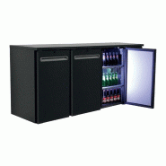 Arrière-bar Réfrigéré 3 Portes Pleines Battantes - 422 L - TEFCOLD - noir 5708181754938