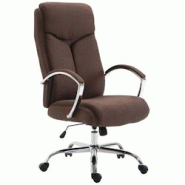 CLP Fauteuil de bureau XL Vaud tissu Marron - marron textile 192390703 CLP Fauteuil de bureau XL Vaud tissu Marron - marron textile 192390703