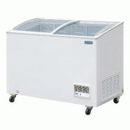 Congélateur coffre vitré blanc 270 litres avec portes coulissantes ... - PGM499