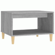 Décoshop26 - Table d'appoint 60 x 50 x 40 cm bois d'ingénierie gris DEC040064 - gris Bois massif 3000264733673