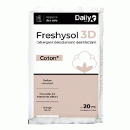 Détergent désodorisant désinfectant FRESHYSOL 3D - Dosette 20ml x 250 Cotton - Daily K - 3700008344560