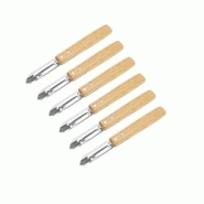 Ensemble de 6 Eplucheurs Econome Nature 16 cm Nirosta - 3176239931945 Ensemble de 6 Eplucheurs Econome Nature 16 cm Nirosta - 3176239931945