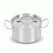 Equipementpro Marmite Inox Professionnelle 16L avec Couvercle – Ø 320 mm H 200 mm Induction & Gaz - M2845