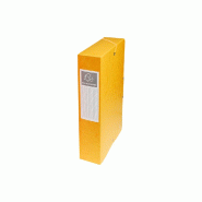 Exacompta - Réf. 50609E - 8 boites de classement Exabox Dos 60mm Carte lustrée - A4 - Jaune - jaune 50609E