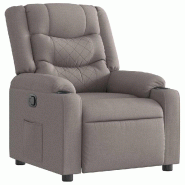 Fauteuil inclinable Taupe Tissu Modèle Belmelis - 4019926