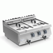 Mastro Friteuse électrique de table, 2x 10 litres - VIRTUS - inox MS78FRET10