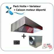 Phottecaisson - pack 1 à 3 m hotte + caisson moteur déporté + variateur