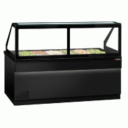 Saladette TORONTO - L2550 mm - Noire - 4 portes - 6x GN 1/1 - P900