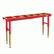 Table rouleau emballage réglable de 600 à 1070 mm logistique 400 kg Table rouleau emballage réglable de 600 à 1070 mm logistique 400 kg