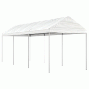 VidaXL Belvédère avec toit blanc 6,69x2,28x2,69 m polyéthylène Modèle Atlas Master Prime - blanc 3155503