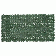 VidaXL Écran de balcon avec feuilles vert foncé 300x150 cm Modèle Outdoor Tau Prime Plus - 315491