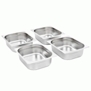 VidaXL Récipients Gastronorm 4 Pcs Gn 1 2 100 Mm Acier Inoxydable - argenté 50888 VidaXL Récipients Gastronorm 4 Pcs Gn 1 2 100 Mm Acier Inoxydable - argenté 50888