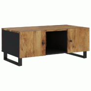 VidaXL Table basse 100x54x40cm bois de manguier solide et d'ingénierie Modèle Solstice Chic - 351953