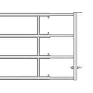 Barrières extensibles 4 lisses type panneauex4 de 6/7 m