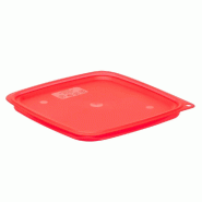 CAMBRO - SFC6FPPP-266/6 (Lot de 6) - Couvercle pour récipient carré série « FRESHPRO » (5,7 et 7,6 litres) - (Récipient non inclus) - Rouge - ro