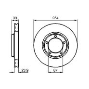 Disque de frein Bosch 0986478714 - ventilé intérieur - boîte de 2 disques - 5 trous - pour l'avant Disque de frein Bosch 0986478714 - ventilé intérieur - boîte de 2 disques - 5 trous - pour l'avant