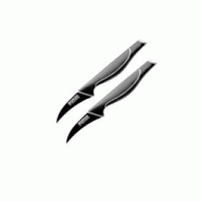 Ensemble de 2 Couteaux d'office 19 cm Nirosta Black Edition - noir 3176239932386 Ensemble de 2 Couteaux d'office 19 cm Nirosta Black Edition - noir 3176239932386