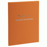 Exacompta Livre de Remerciements 21x29,7 cm, 96 pages, coloris orange - 3370440391349