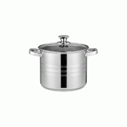 Faitout 22x18cm avec couvercle tous feux dont induction Montreux Collection Acier  SH-NC22SP usage non-intensif Swiss Haus - 5407011642697