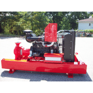 Groupe motopompe diesel pour irrigation, relevage - devalle eau et force gamme gmp incendie fixe de 20 à 700m3/h